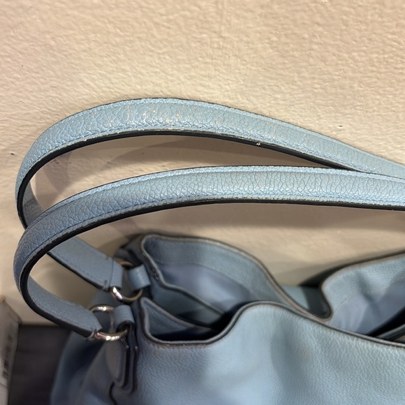 Coach Light Blue Leather Shoulder Bag - Picture 11 of 16